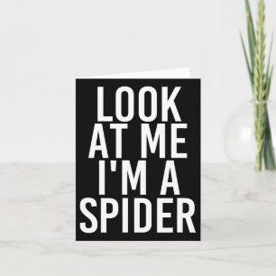 Spider Costume Group Easy Outfit Shirt For Hallowe Card