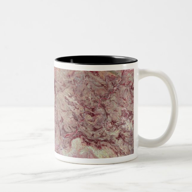Spider Crater, Western Australia Two-Tone Coffee Mug (Right)