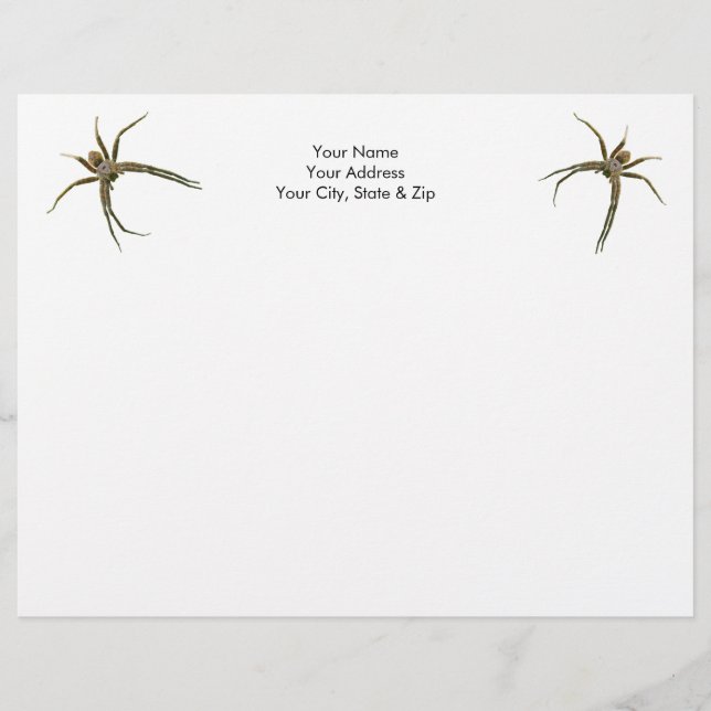 Spider Custom Letterhead (Front)
