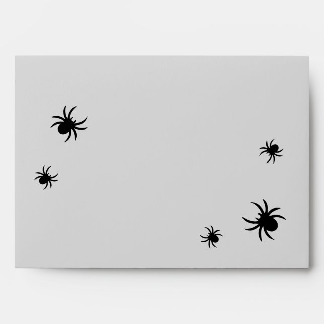 Spider Damask Invitation Envelope (Front)