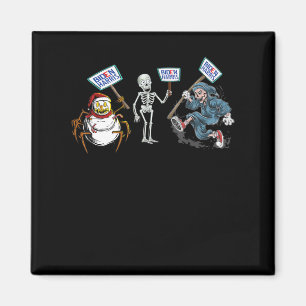 Spider Dead skull Running Skeleton Snowman Spider Magnet