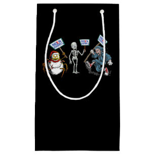 Spider Dead skull Running Skeleton Snowman Spider Small Gift Bag