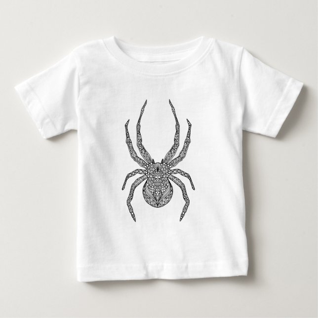 Spider Doodle Baby T-Shirt (Front)