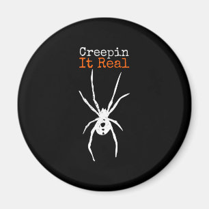 Spider G Funny Halloween Costume - Creepin It Real Magnet