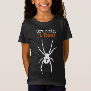 Spider G Funny Halloween Costume - Creepin It Real T-Shirt