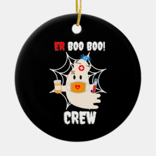 Spider Gift Boo Crew Nurse Halloween Cute Spider Ceramic Tree Decoration