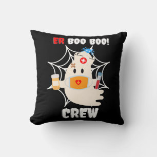 Spider Gift   Boo Crew Nurse Halloween Cute Spider Cushion