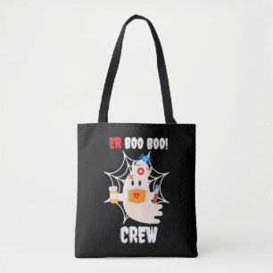 Spider Gift Boo Crew Nurse Halloween Cute Spider Tote Bag
