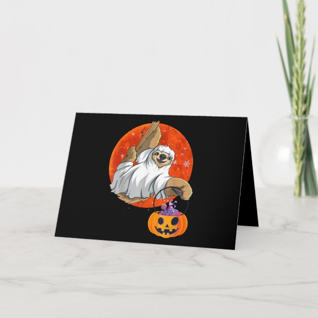 Spider Gift | Boo Halloween With Pumpkin Card (Front)