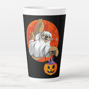 Spider Gift Boo Halloween With Pumpkin Latte Mug