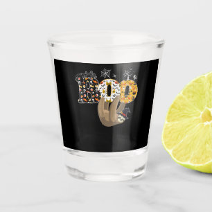Spider Gift Boo Halloween With Sloth Witch Hat Shot Glass