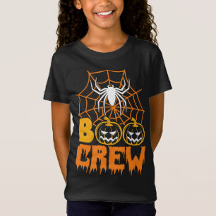 Spider Gift Boo Pumpkin Halloween Spider Boo Crew T-Shirt