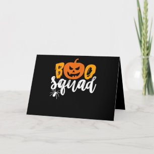 Spider Gift Boo Squad - Pumpkin Spider Halloween Card
