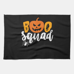 Spider Gift Boo Squad - Pumpkin Spider Halloween Tea Towel
