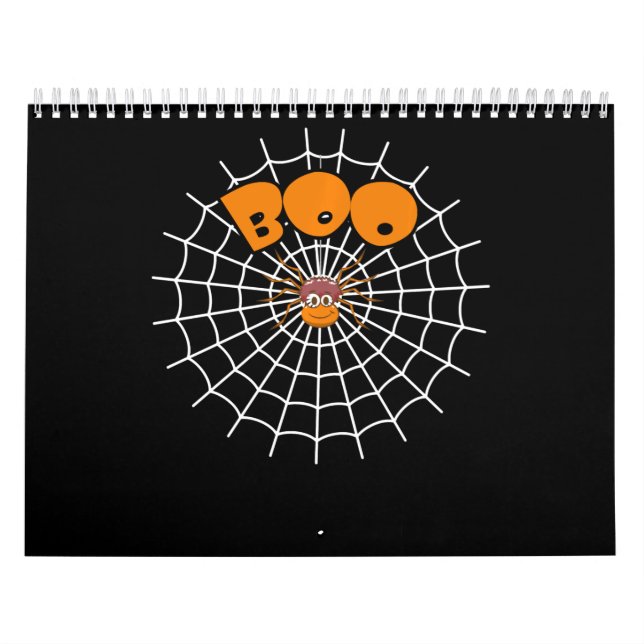 Spider Gift | Funny Boo Spider Web Halloween Calendar (Cover)