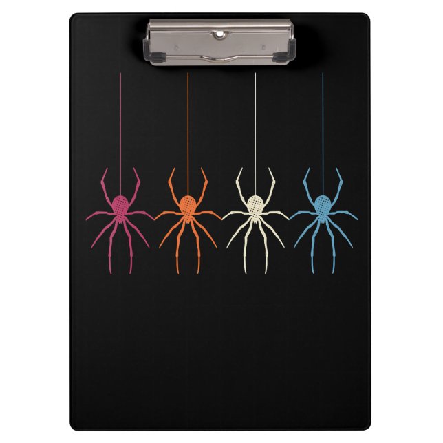Spider Gift | Halloween 2020 Vintage Spider Web Clipboard (Front)