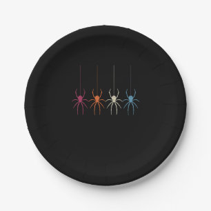 Spider Gift Halloween 2020 Vintage Spider Web Paper Plate