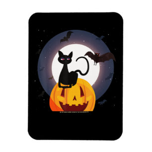 Spider Gift Halloween Black Cat Spider Pumpkin Magnet