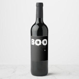 Spider Gift   Halloween Funny Scary Little Spider Wine Label