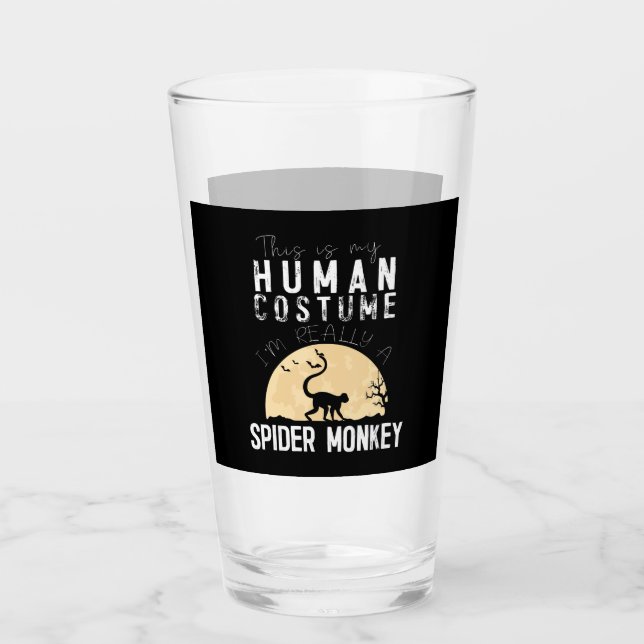 Spider Gift | Halloween Human Costume Spider Glass (Front)