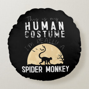 Spider Gift   Halloween Human Costume Spider Round Cushion