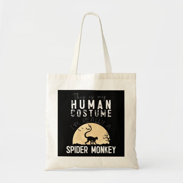 Spider Gift | Halloween Human Costume Spider Tote Bag (Front)