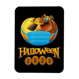 Spider Gift Halloween Pumpkin And Spider Mask Magnet