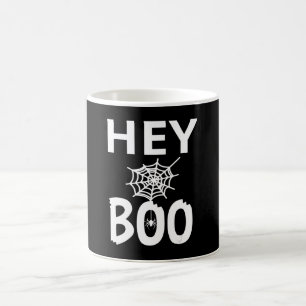 Spider Gift Hey Boo Halloween Funny Spider Web Coffee Mug
