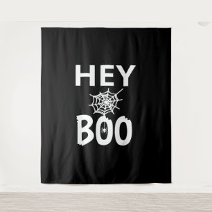 Spider Gift Hey Boo Halloween Funny Spider Web Tapestry
