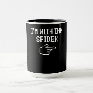 Spider Gift I'm With The Spider Costume Matching Mug