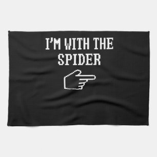 Spider Gift   I'm With The Spider Costume Matching Tea Towel