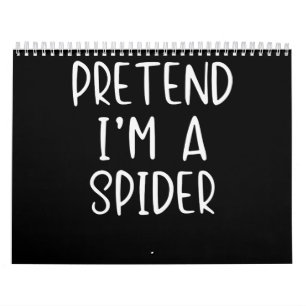 Spider Gift  Pretend Spider Costume Halloween Lazy Calendar