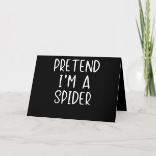Spider Gift Pretend Spider Costume Halloween Lazy Card