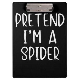 Spider Gift Pretend Spider Costume Halloween Lazy Clipboard