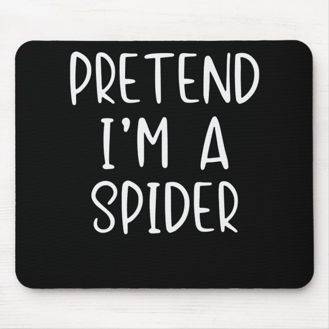 Spider Gift |Pretend Spider Costume Halloween Lazy Mouse Pad (Front)