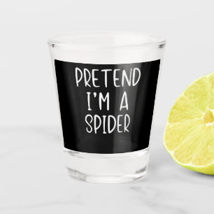 Spider Gift Pretend Spider Costume Halloween Lazy Shot Glass