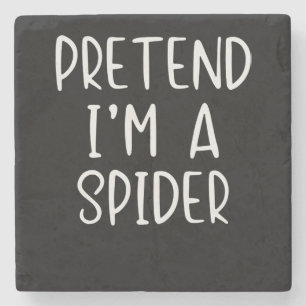 Spider Gift Pretend Spider Costume Halloween Lazy Stone Coaster
