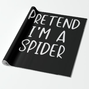 Spider Gift  Pretend Spider Costume Halloween Lazy Wrapping Paper