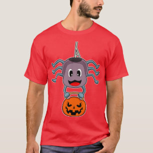 Spider Halloween Bodybuilder Dumbbell T-Shirt