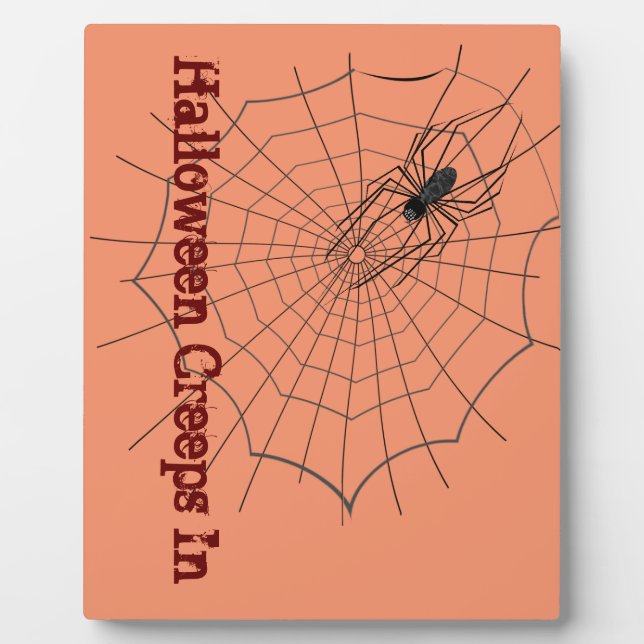 Spider Halloween Plaque (Front)