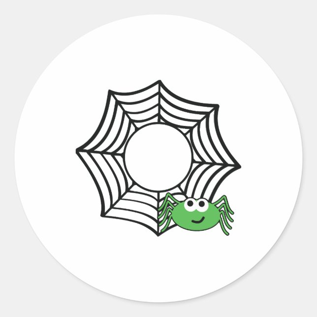 Spider halloween t shirts halloween classic round sticker (Front)