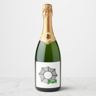 Spider halloween t shirts halloween sparkling wine label
