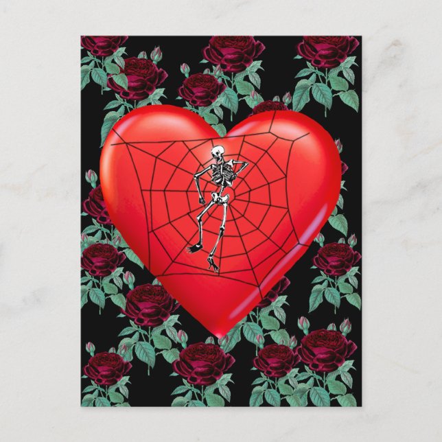 Spider Heart Postcard (Front)