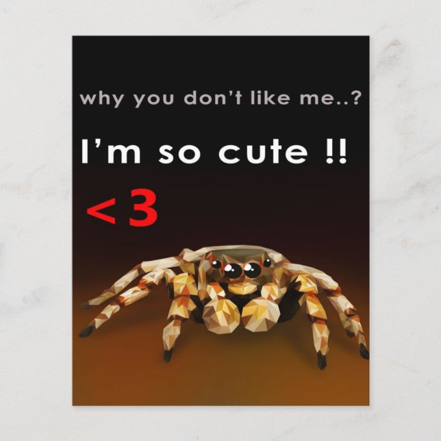 Spider I'm So Cute | Spider Lover Gift Flyer (Front)