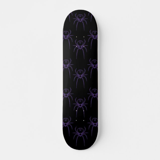 Spider in Purple and Black Skateboard (Front)