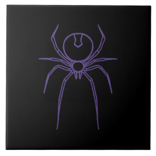 Spider in Purple and Black Tile