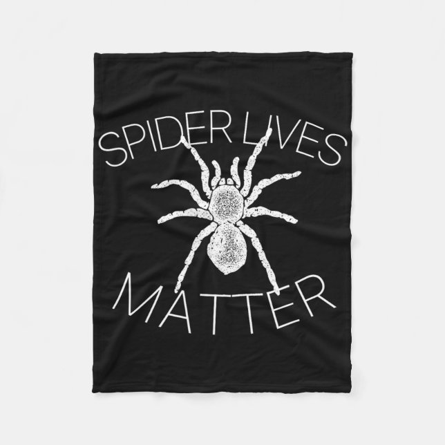 Spider Lives Problem Funny Insect Meme T Shirt  Fleece Blanket (Front)