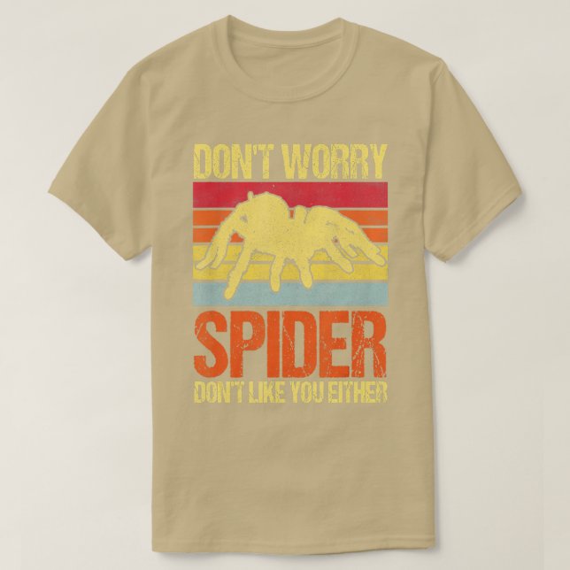 Spider Lover For Men Women Fear Scared Tarantula C T-Shirt (Design Front)