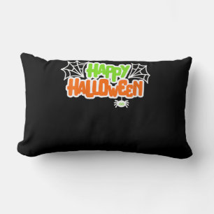Spider Lovers Happy Halloween Colourful Cute Spide Lumbar Cushion