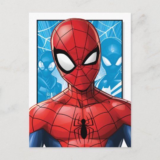 Spider Man Close Up Expression Comic Panel Postcard Zazzle Co Nz